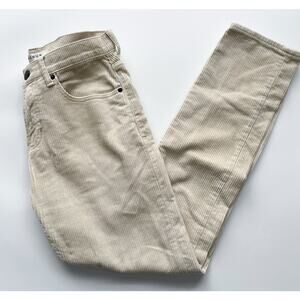 Pacsun Slim Taper Cream Colored Corduroy Pants Size 29x30